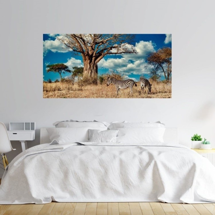 Painel Fotográfico Savana Zebras N014285