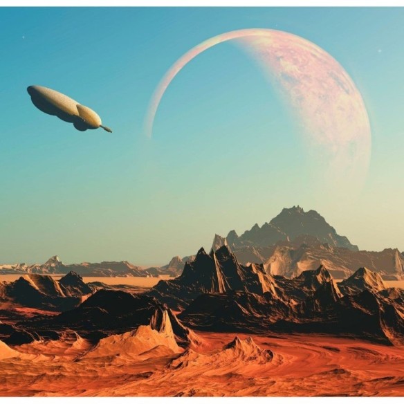 Painel Fotográfico Spacecraft Paisagem do Espaço N014306