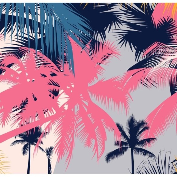 Painel Fotográfico Tropical Palmeiras N014278