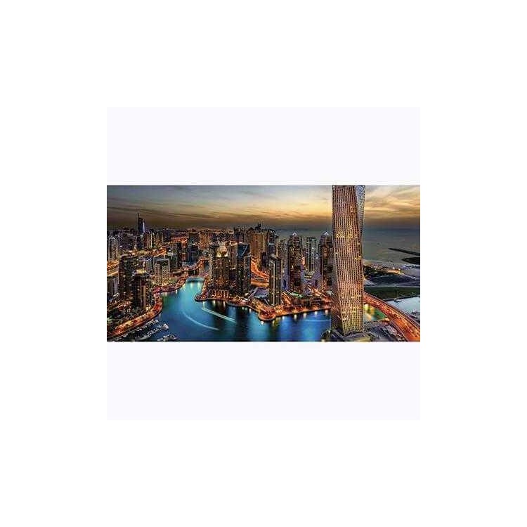Painel Fotográfico Vista Áerea de Dubai em...