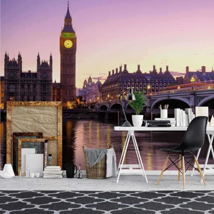 Painel Fotográfico Vista do Big Ben e Casa do Parlamento Londres