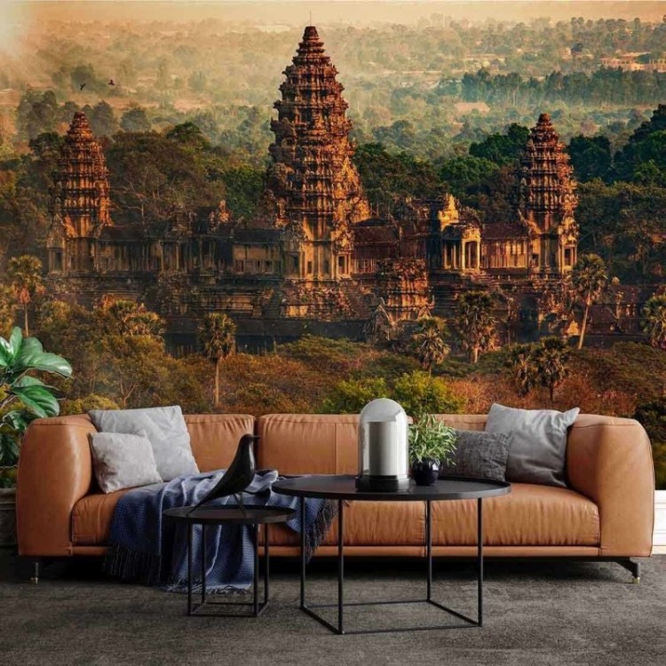 Painel Fotográfico Vista do Entardecer no Angkor Tom
