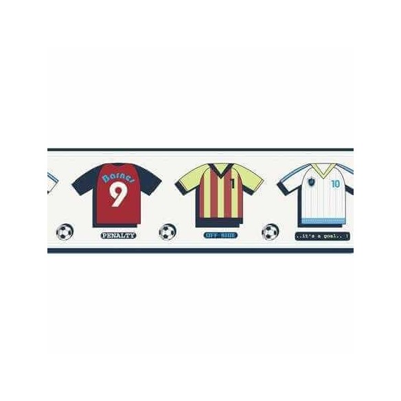 Faixa Artístico Camisa Futebol Bola Palavras Azul Your Dream