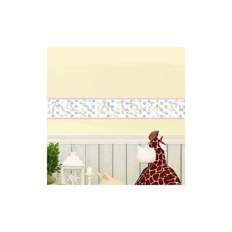 FAIXA BORDER ADESIVO UNICÓRNIO MENINA 5555