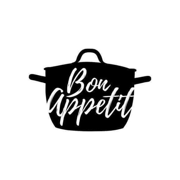 Adesivo Decorativo - bonappetit 0,59x0,88 Metros (Bom apetite)
