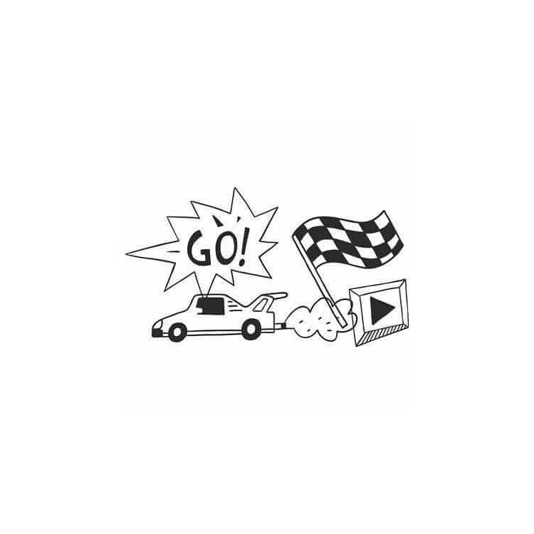 Adesivo Decorativo - Carro Go 104 - Medidas...