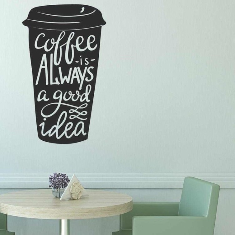 Adesivo Decorativo - coffe is always 0,59x0,98 Metros (Café é sempre uma boa idéia )