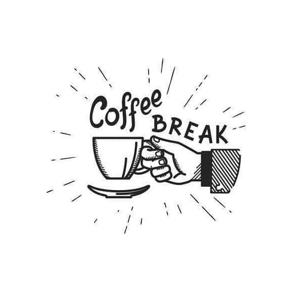 Adesivo Decorativo - COFFEE BREAK 0,59x0,66 Metros (Pausa para o café)