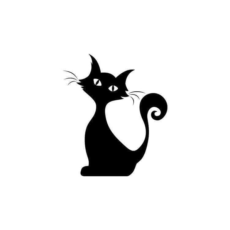 Adesivo Decorativo - Gato - Medidas 0,59x0,68M