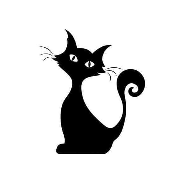 Adesivo Decorativo - Gato - Medidas 0,59x0,68M