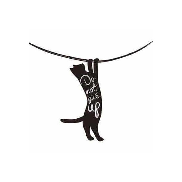 Adesivo Decorativo - Gato Pendurado - Medidas 0,72x0,59M