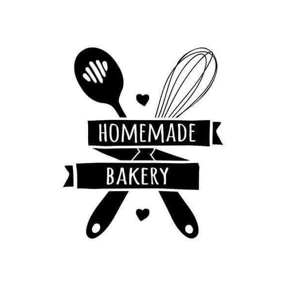 Adesivo Decorativo - homemade 0,59x0,71 Metros (Confeitaria feito em casa)