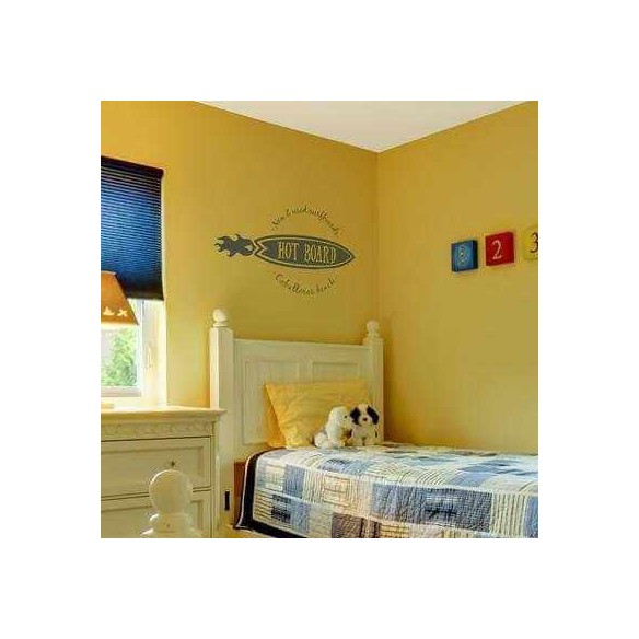 Adesivo Decorativo - Hot Board - Medidas 0,98x0,59M (Pranchas novas e usadas - Pranchas quentes - Praia Caballeros)