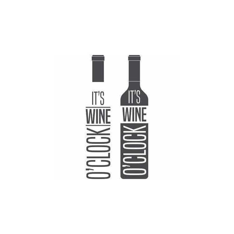 Adesivo Decorativo - its wine 0,59x1,17 Metros...
