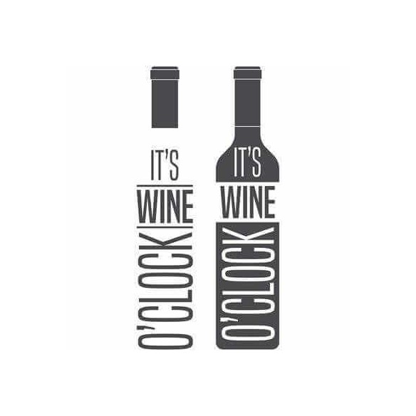 Adesivo Decorativo - its wine 0,59x1,17 Metros (É hora de vinho)
