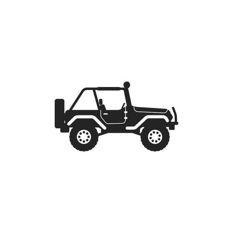 Adesivo Decorativo - Jeep - Medidas 1,04x0,59M