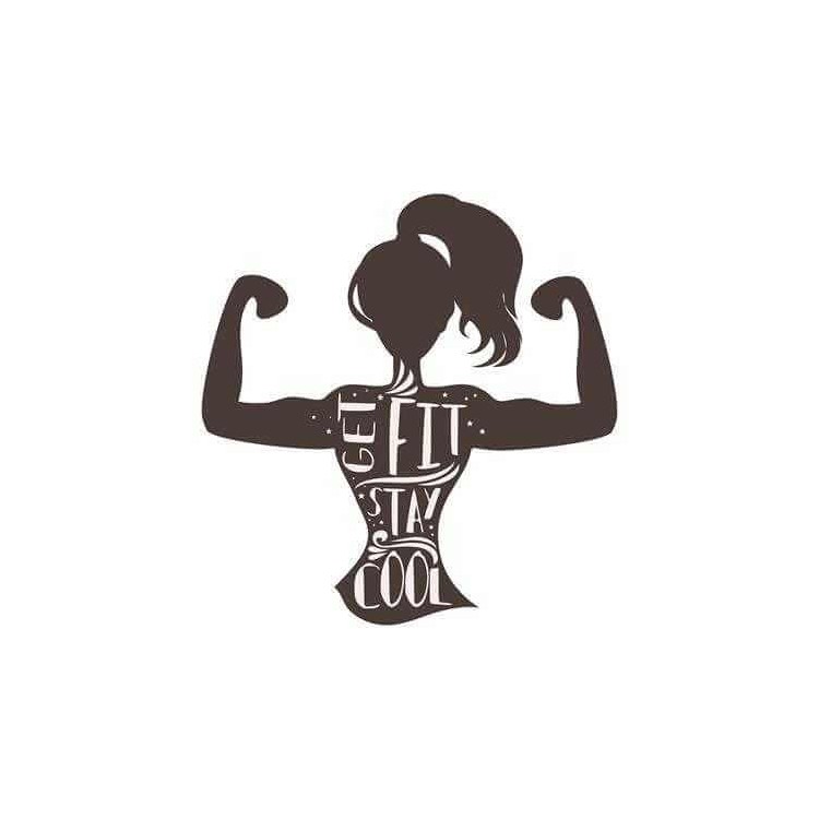 Adesivo Decorativo - Mulher Get Fit - Medidas...