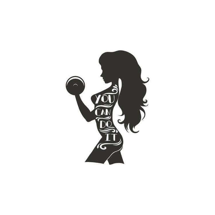 Adesivo Decorativo - Mulher You Can Do It -...