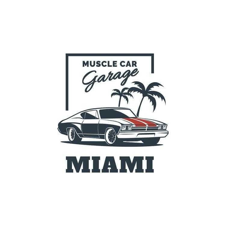 Adesivo Decorativo - Muscle Car Garage -...