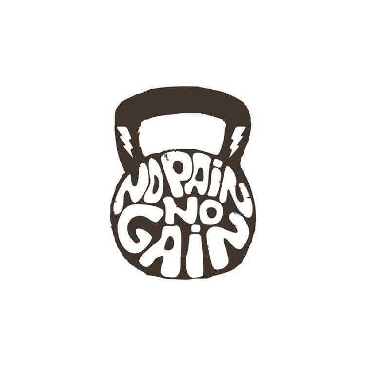 Adesivo Decorativo - No Pain No Gain - Medidas...