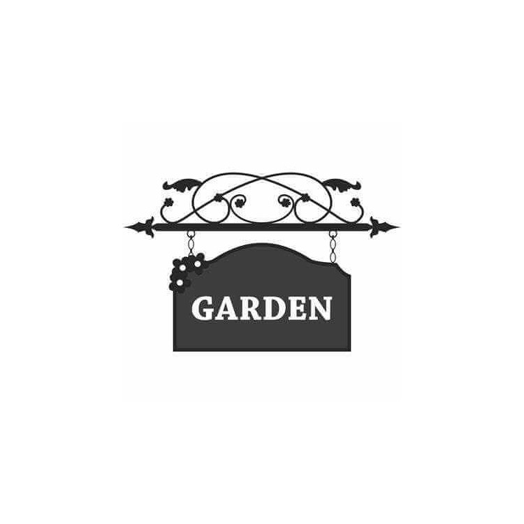 Adesivo Decorativo - Placa Jardim - Medidas...