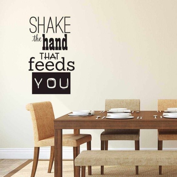 Adesivo Decorativo - SHAKE THE 59X99 Metros (Balance a mão que te alimenta)