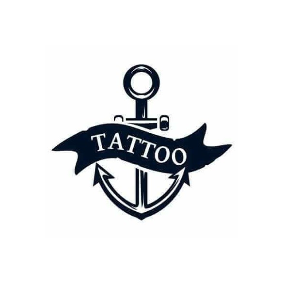 Adesivo Decorativo - Tattoo Ancora - Medidas 0,59x0,59M (Salão Profissional de Tatuagem)