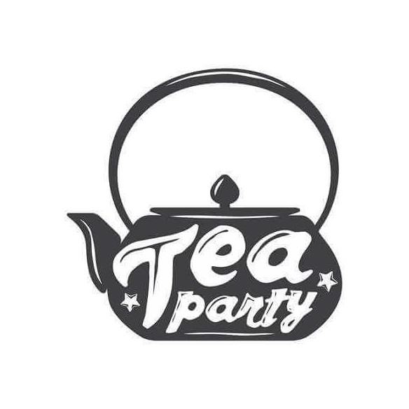 Adesivo Decorativo - tea party 0,59x0,59 Metros (Festa do chá)