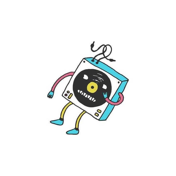 Adesivo Decorativo - Toca Disco - Medidas...