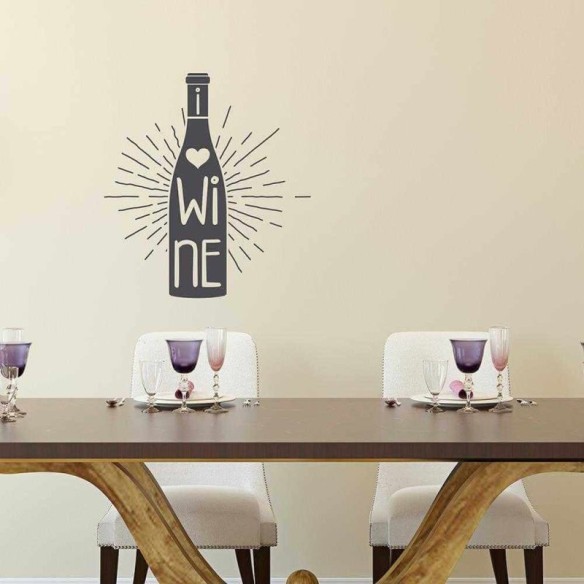 Adesivo Decorativo - WINE 0,59X0,65 Metros (Vinho)