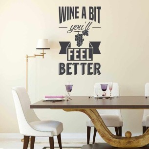 Adesivo Decorativo - wine a...