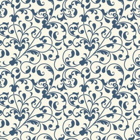 Papel de Parede Adesivo Arabesco azul N03003