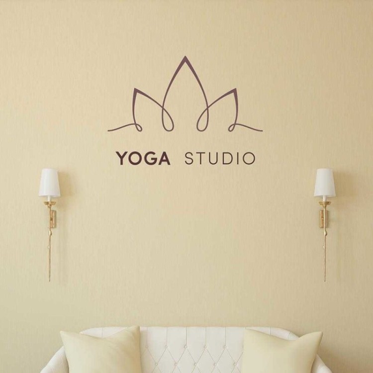 Adesivo Decorativo - Yoga Studio 100 - Medidas 0,83x0,59M