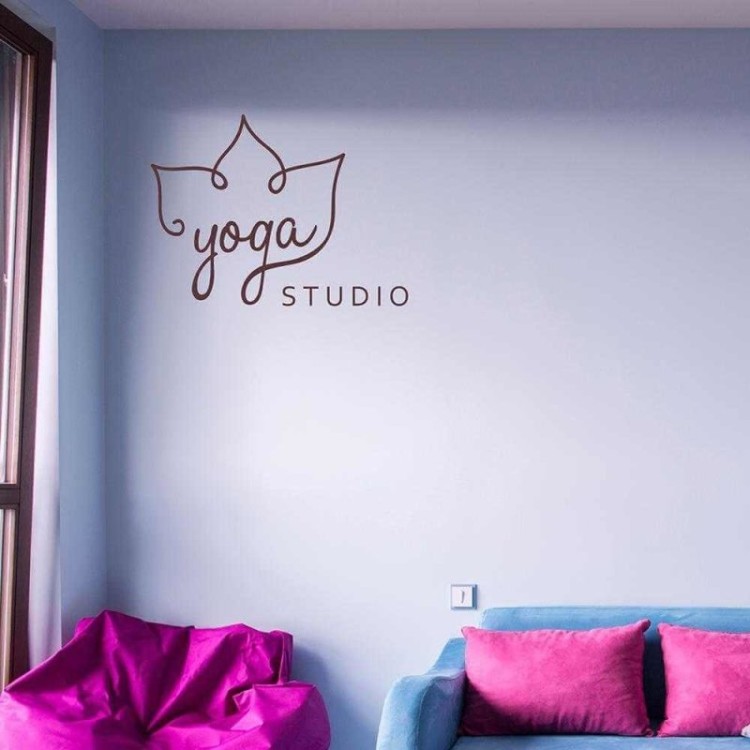 Adesivo Decorativo - Yoga Studio 101 - Medidas 0,79x0,59M