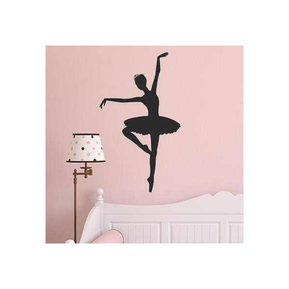 Adesivo Decorativo Bailarina L Medidas 0,59x1,01 Metros