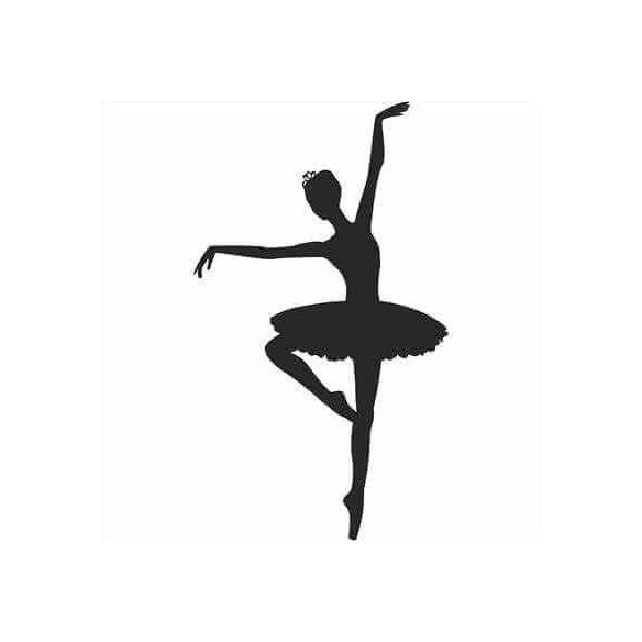 Adesivo Decorativo Bailarina L Medidas 0,59x1,01 Metros