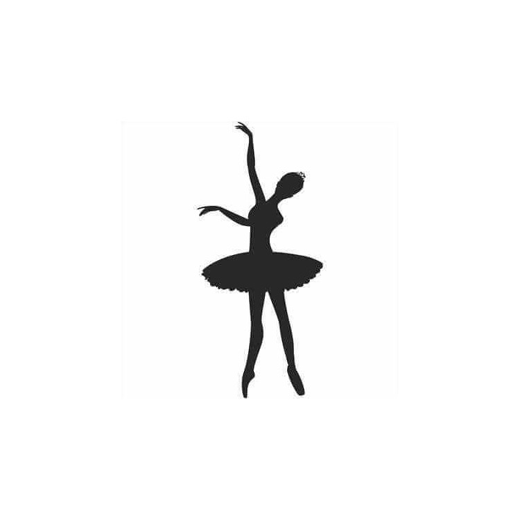Adesivo Decorativo Bailarina Medidas 0,59x1,29...