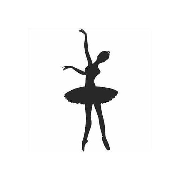 Adesivo Decorativo Bailarina Medidas 0,59x1,29 Metros