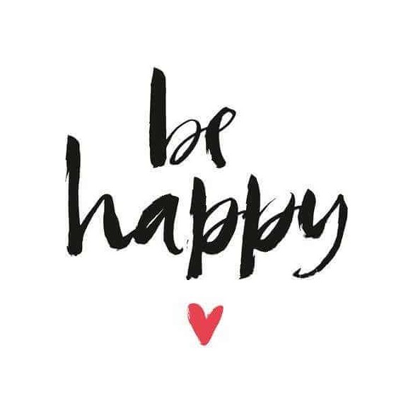 Adesivo Decorativo Be Happy Medida 0,59x0,59 Metros (Seja feliz)