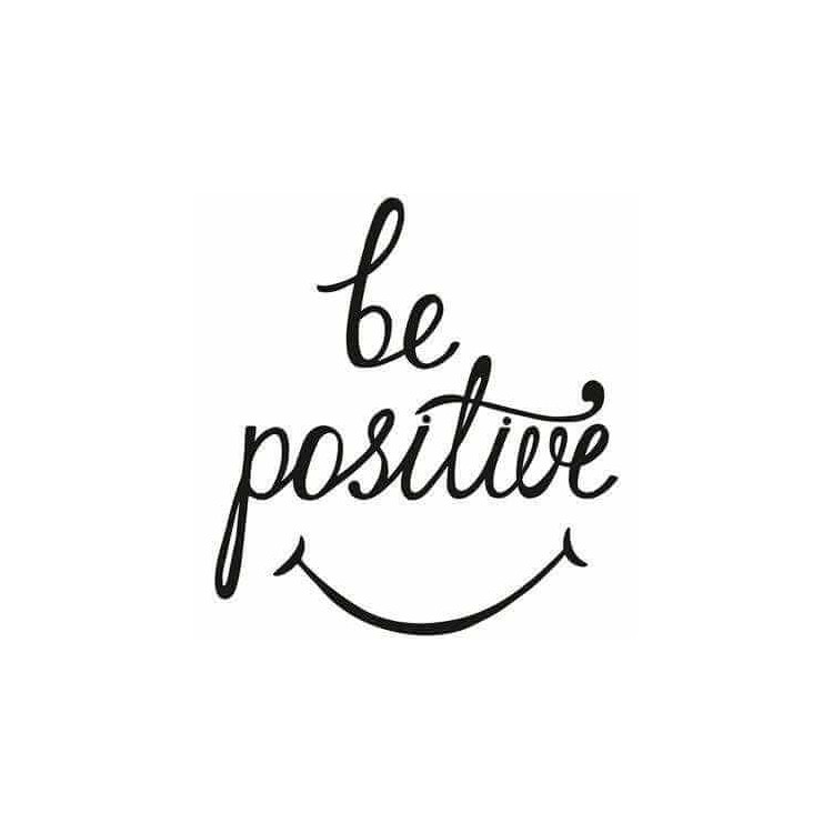 Adesivo Decorativo Be Positive Medida 0,59x0,64...