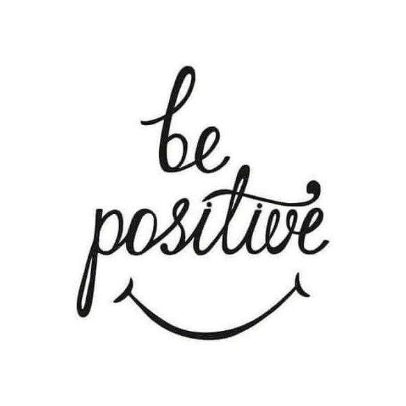 Adesivo Decorativo Be Positive Medida 0,59x0,64 Metros (Seja positivo)
