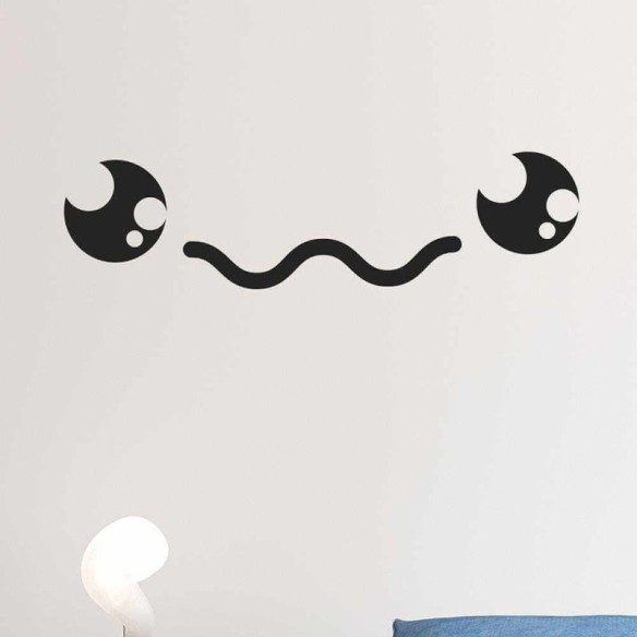 Adesivo Decorativo Carinha A4 Medidas 2,3x0,59 Metros