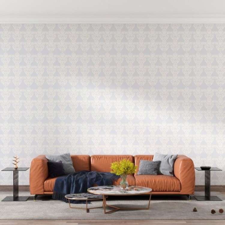 Papel de Parede Adesivo Arabesco bege N08179