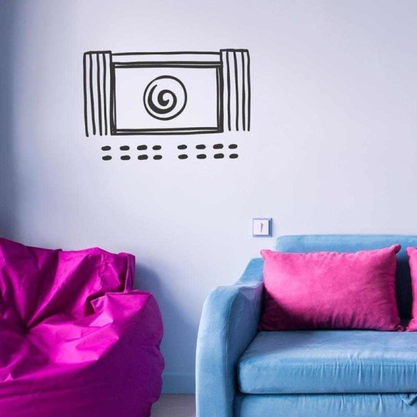Adesivo Decorativo Cinema Tela Medida 0,87x0,59 Metros