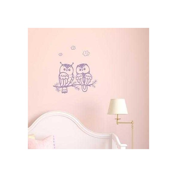 Adesivo Decorativo Corujas Medidas 0,59x0,63 Metros