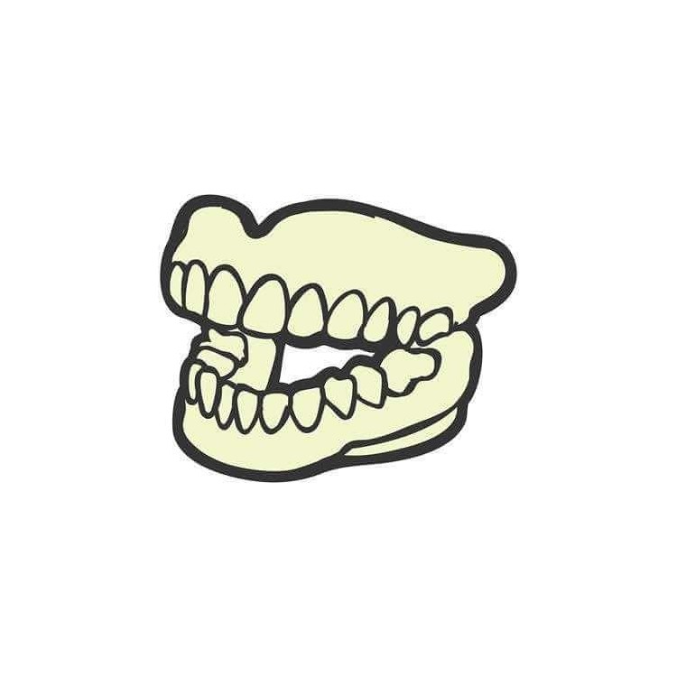 Adesivo Decorativo Dentadura Medida 0,73x0,59...