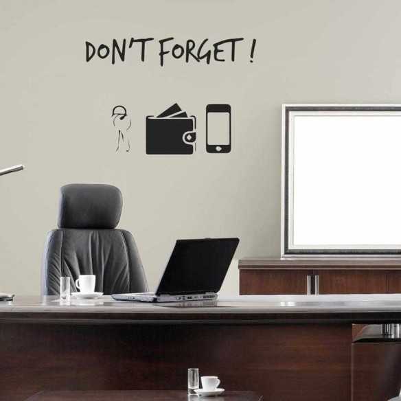 Adesivo Decorativo Dont Forget Medida 0,86x0,59 Metros (Não esqueça!)