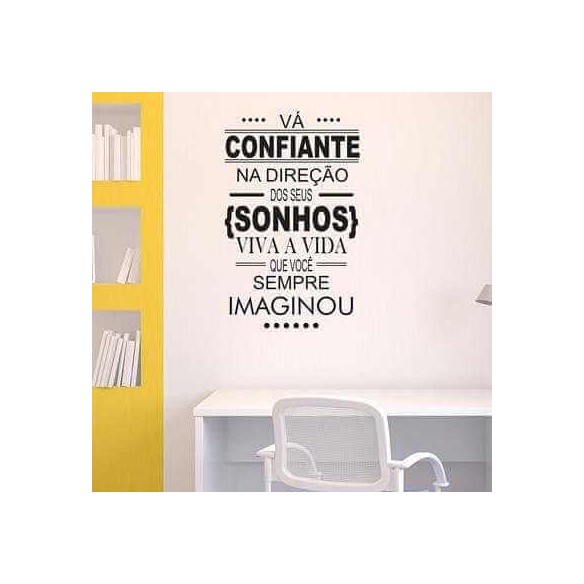 Adesivo Decorativo frases 0214-0,58x0,93m