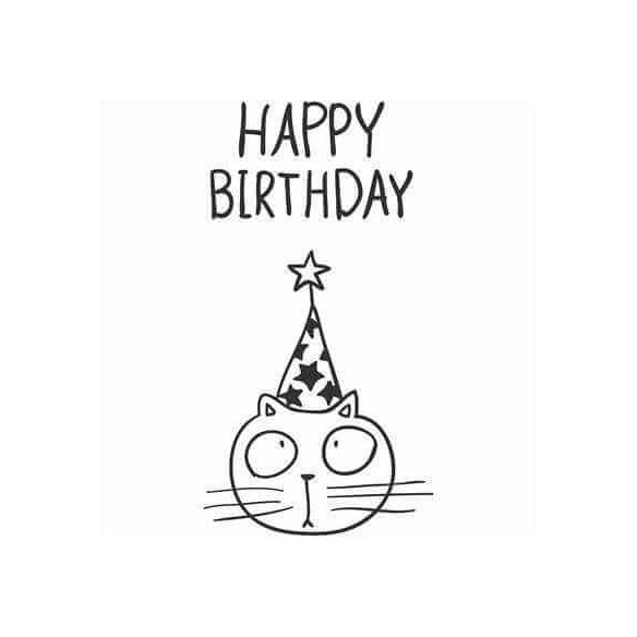Adesivo Decorativo Happy Birthday Medidas 0,59x1,11 Metros (Feliz aniversário!)