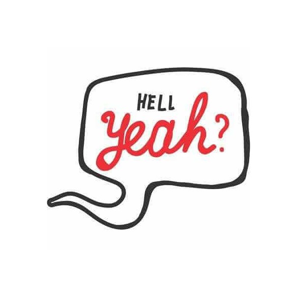 Adesivo Decorativo Hell Yeah Medida 0,73x0,59 Metros